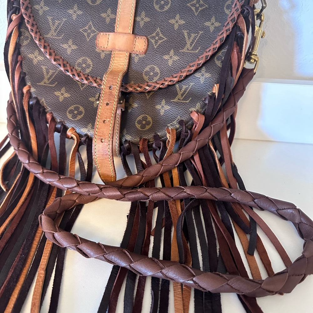 Vintage Louis Vuitton Chantilly GM Fringed Crossbody